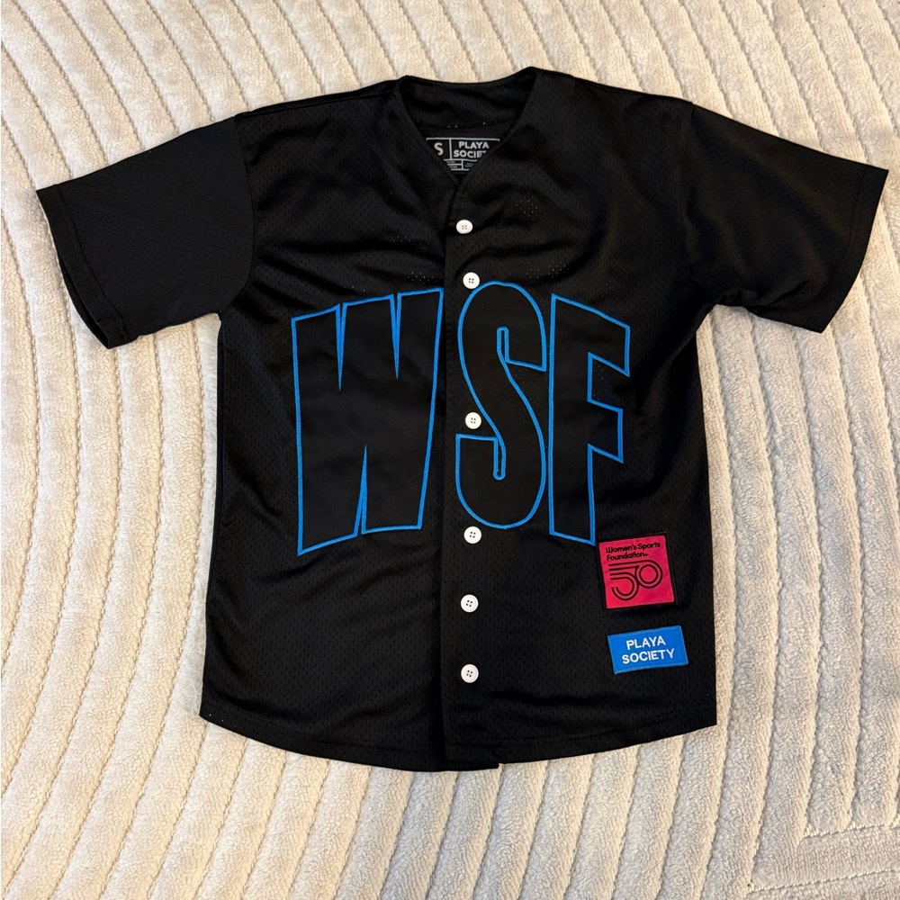 Playa Society Black and Blue Sports Jersey WNBA